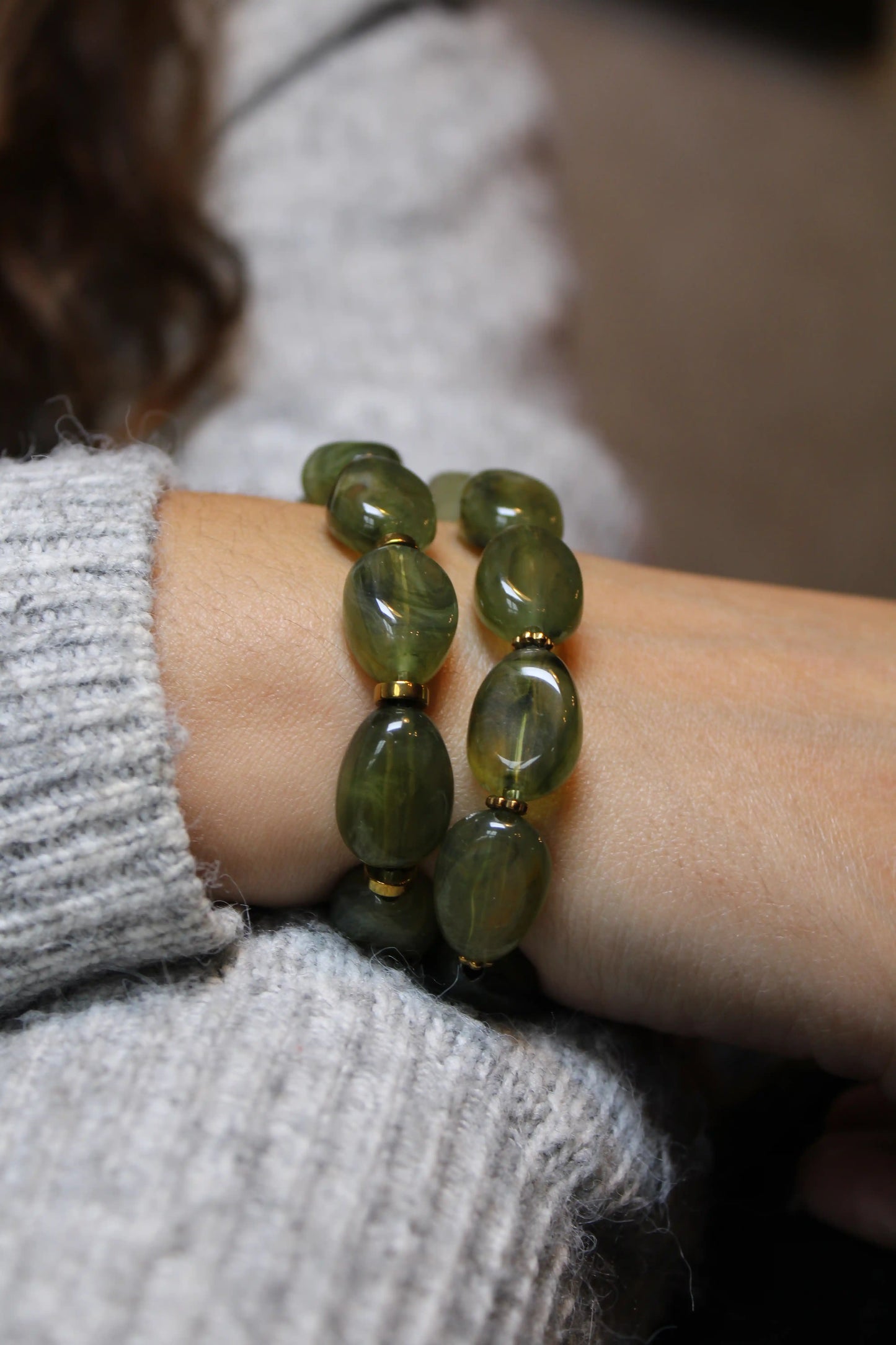 Horizon | Bracelets en perles galets