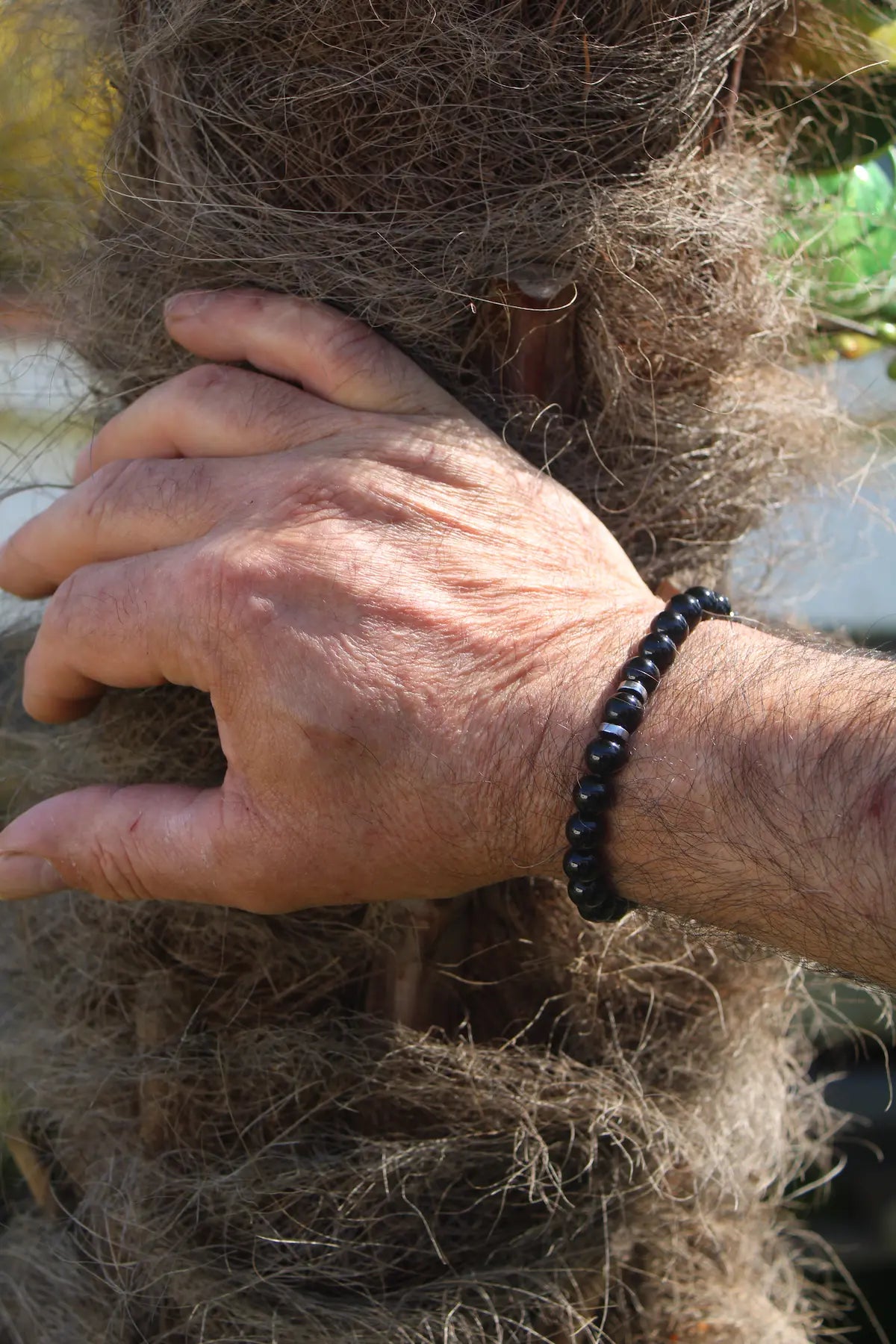 Bracelet onyx homme