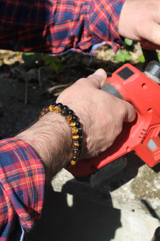 Bracelets onyx tigre homme