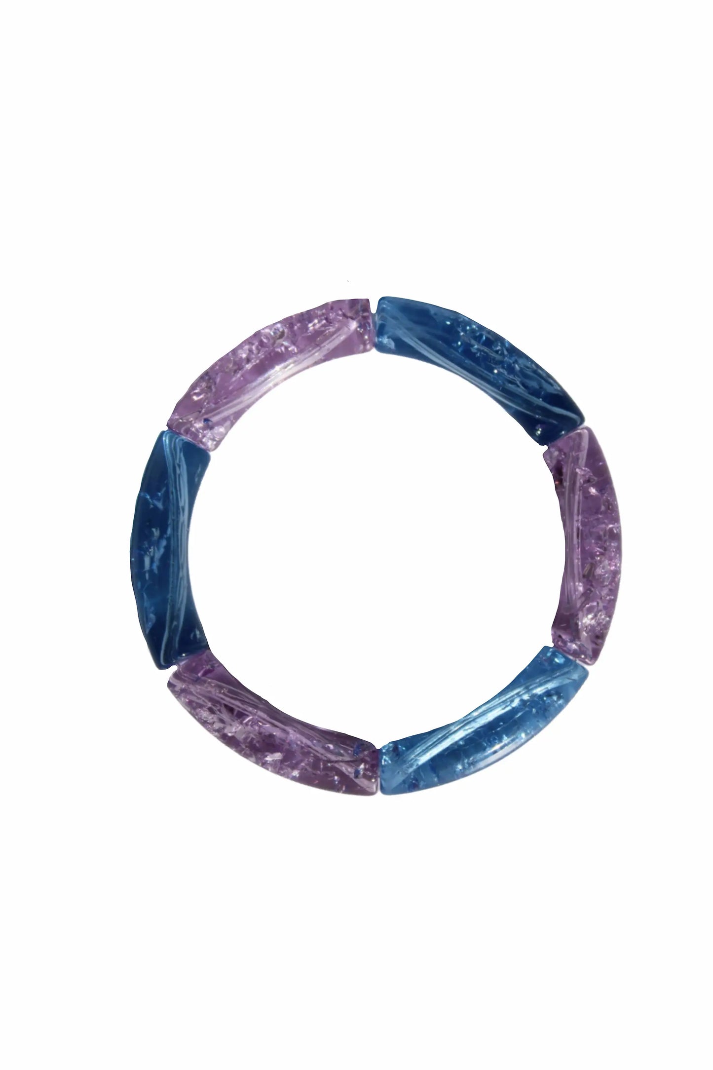 Bracelet solaris violet et bleu détouré