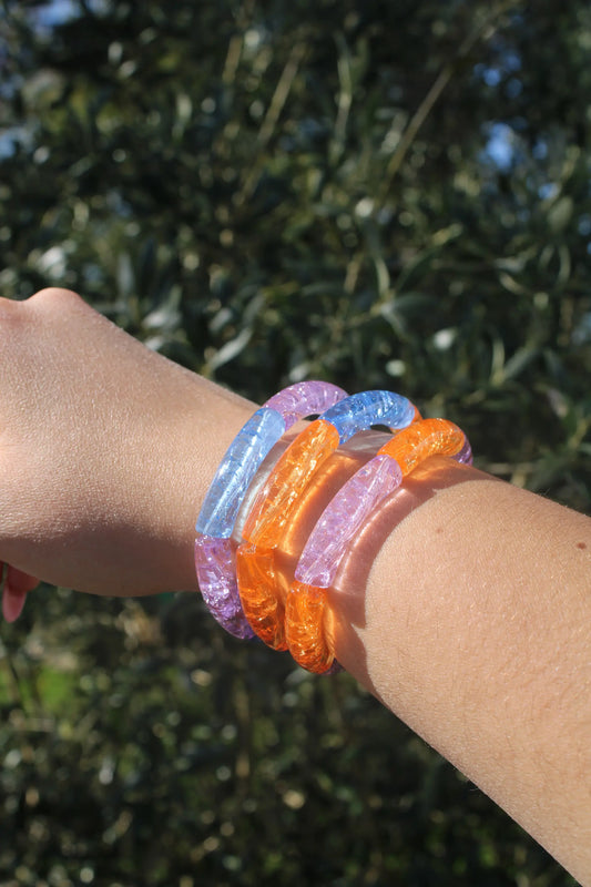 Bracelets solaris orange violet bleu 2