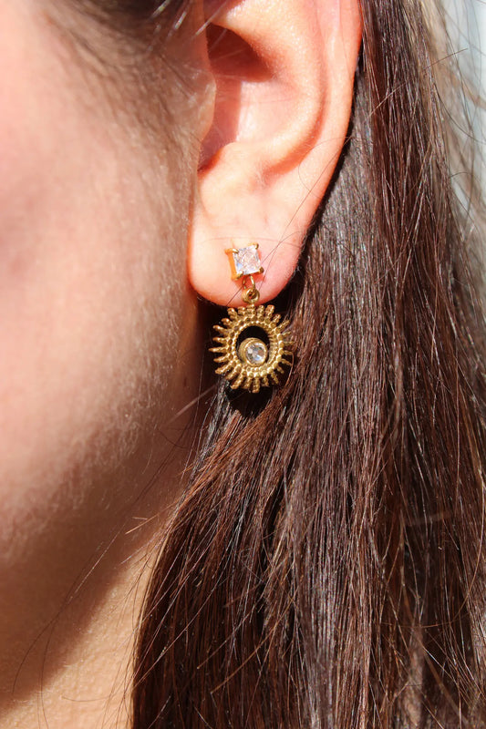 Boucles d'oreilles Alba doré
