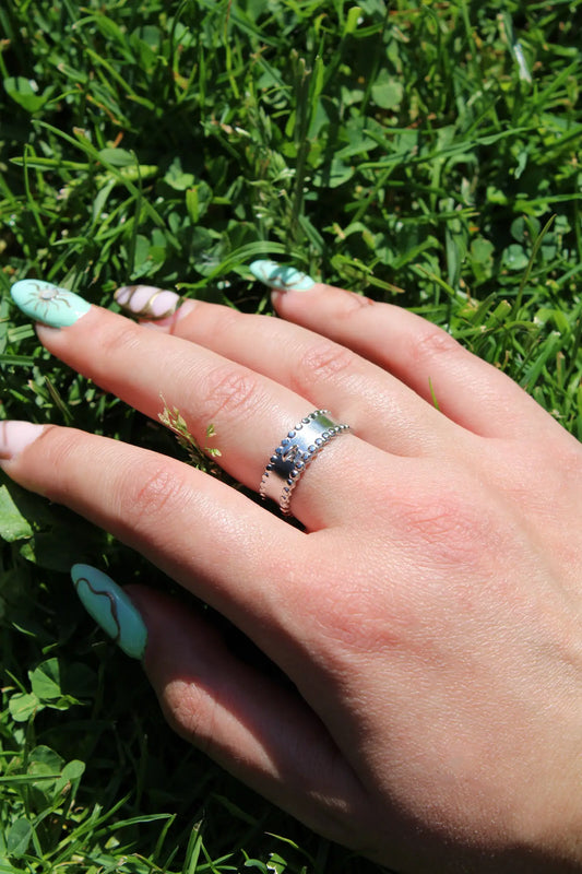 Bague envol argentée