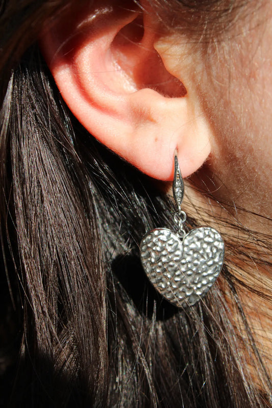 Boucles d'oreilles Vénus argenté