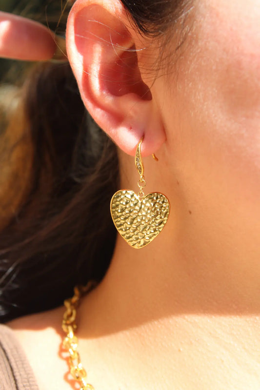Boucles d'oreilles Vénus doré